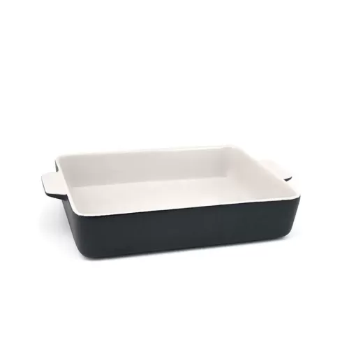 Front of the House Kiln® Ovenware Dish Black Rectangular 38x25.5x7cm 3.5 Litre