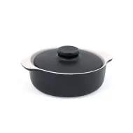 Front of the House Kiln® Ovenware Dish Black Round With Lid 625ml