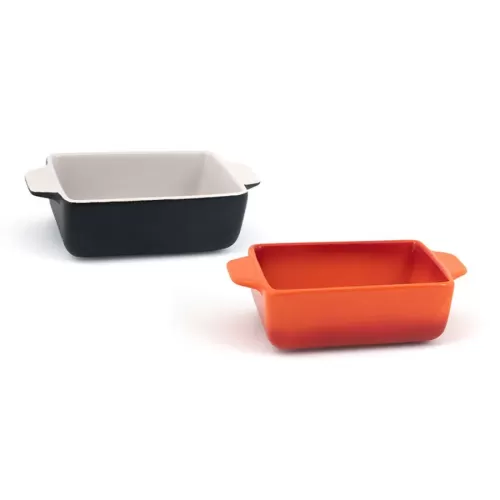 Front of the House Kiln® Ovenware Dish Black Rectangular 11x20x6cm 475ml