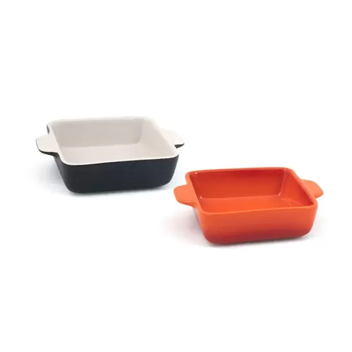 Front of the House Kiln® Ovenware Dish Black Square 13x16.5x4.5cm 425ml