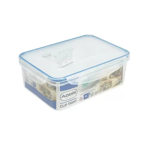 Addis Clip Tight - 2L Rectangular food box