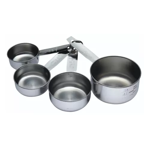 KitchenCraft Stainless Steel 4 Piece Measuring Cup Set