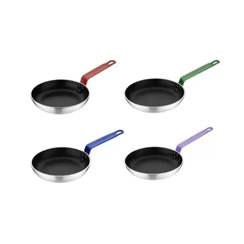 Set of 4 Prepara Teflon Plus Coloured Handle 20cm Frypans