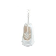 Toilet Brush With Open Holder White