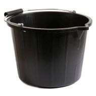 Plastic Bucket Black 14ltr