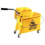 Mop Bucket & Wringer Yellow 25ltr