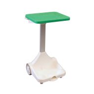 Plastic Sack Holder With Wheels Green Lid
