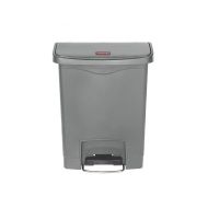 Slim Step-On Bin Front Step 30 ltr Grey