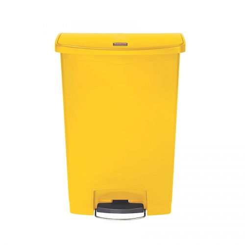 Slim Step-On Bin Front Step 90 ltr Yellow