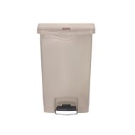 Slim Step-On Bin Front Step 50 ltr Beige