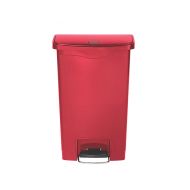 Slim Step-On Bin Front Step 50 ltr Red