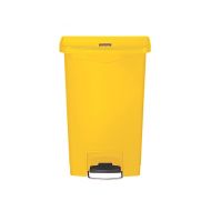 Slim Step-On Bin Front Step 50 ltr Yellow