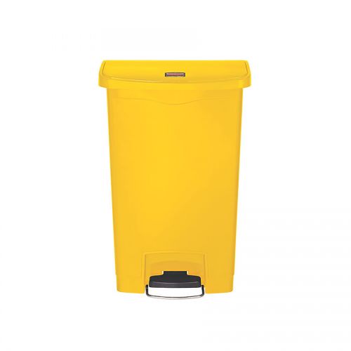 Slim Step-On Bin Front Step 50 ltr Yellow