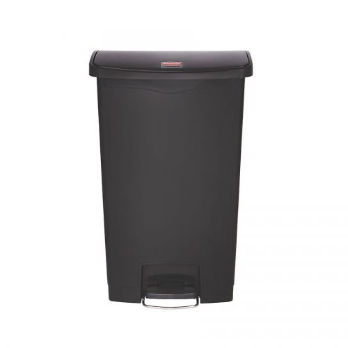 Slim Step-On Bin Front Step 68 ltr Black