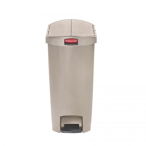 Slim Step-On Bin End Step 50 ltr Beige