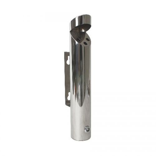 Wall Mounted Cylinder Ashtray Stainless Steel 46cm