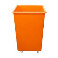 Mobile Mixed Recycling Bin Orange 118ltr