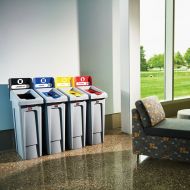 87 Litre Recycling Bins 4 Stream Bundle