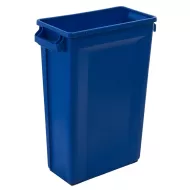 Trust Svelte® Bin Rectangular With Venting Channels Blue HDPE 87ltr 50.7x27.2x75.6 cm