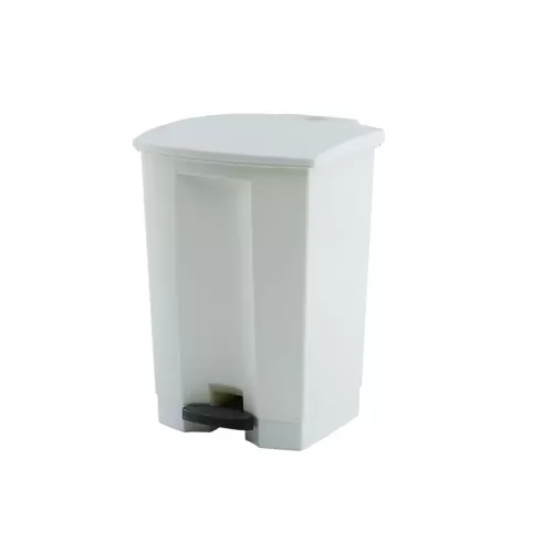 Trust Step-On White Bin HDPE 45ltr 41.3x40x60cm