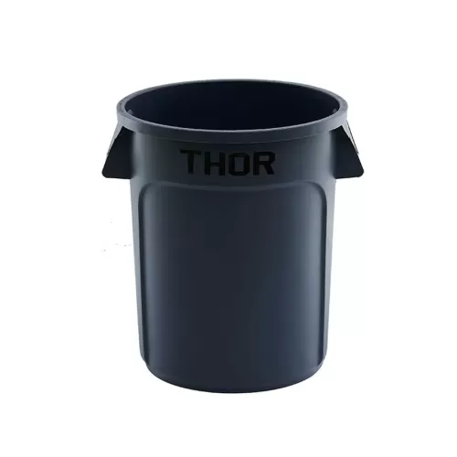 Trust ThorRound All Purpose Bin Grey LLDPE 121ltr 63.0x56.0x70.0 cm