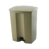 Trust Step-On Bin Beige HDPE 68ltr 50.2x41.0x67.3 cm