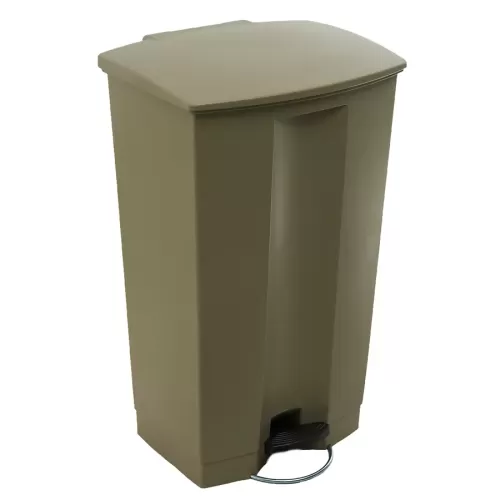 Trust Step-On Bin Beige HDPE 87ltr 50.2x44.7x82.6 cm