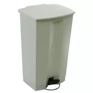 Trust Step-On Bin White HDPE 87ltr 50.2x44.7x82.6 cm