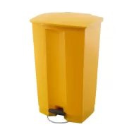 Trust Step-On Bin Yellow HDPE 87ltr 50.2x44.7x82.6 cm