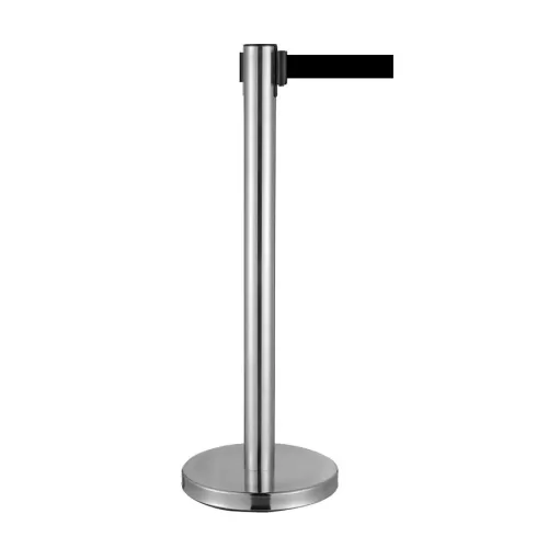 CED Barrier Post Silver With Black Belt 1060x320mm