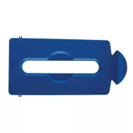 Slim Jim® Recycling Station Paper Slot Lid Blue