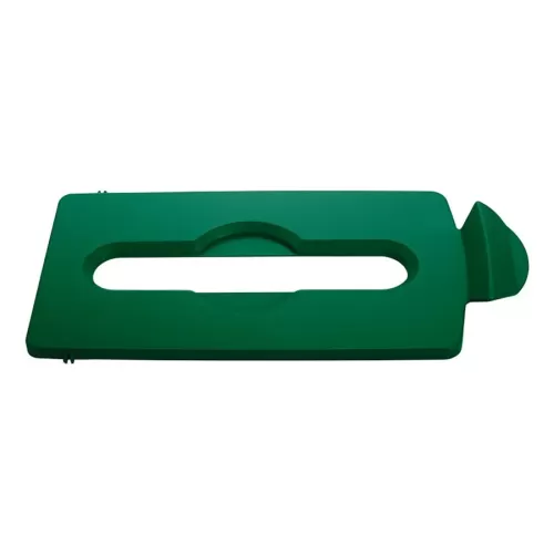 Slim Jim® Recycling Station Paper Slot Lid Green