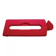 Slim Jim® Recycling Station Paper Slot Lid Red