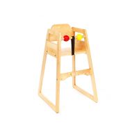 High Chair No Tray Stackable Natural Birchwood