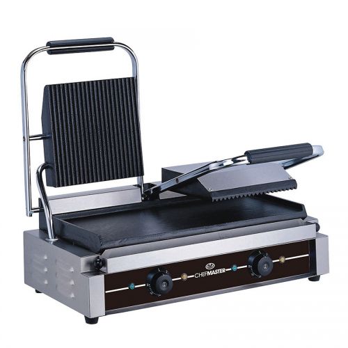 Chefmaster Double Contact Grill - Ribbed/Flat
