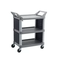 Trust Utility Service Cart Platinum Solid End Polypropylene 84.4x47.3x96.0 cm