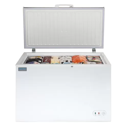 Arctica Chest Freezer - 370Ltr - White with Stainless Steel Lid