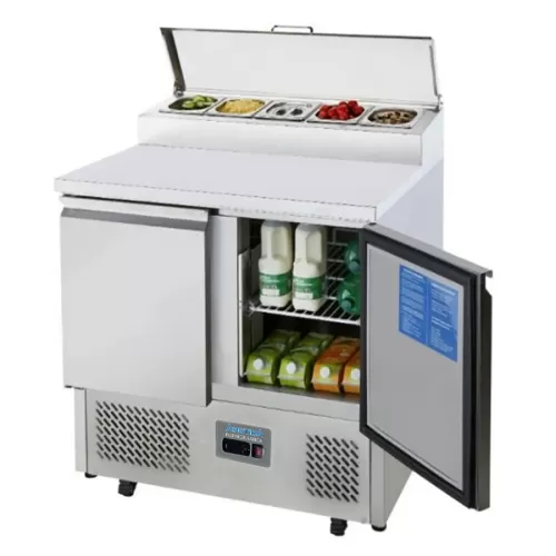 Arctica Refrigerated Pizza Preparation Counter - 2 Door