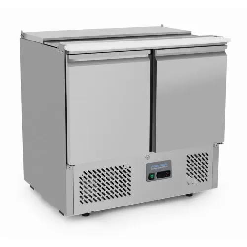 Arctica Refrigerated Saladette Preparation Counter with Polypropylene Work Surface - 2 Door