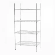 Connecta Chrome Wire Shelving Unit - 4 Tier - 900 x 600 x 1800mm