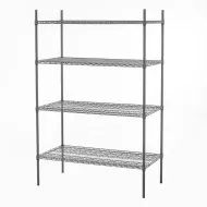 Connecta Nylon Wire Shelving Unit - 4 Tier - 900 x 600 x 1800mm