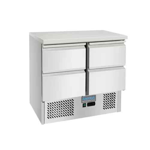 Arctica Medium Duty Compact Refrigerated Preparation Counter - 2 x 2 Drawers