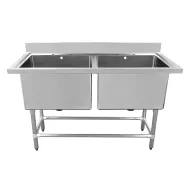 Connecta Pot Wash Sink Unit - Double Bowl