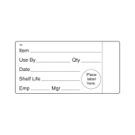 DayMark Removable Food Preparation Label 51 x 102mm