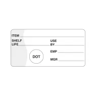 DayMark Shelf Life/Use By Removable Label