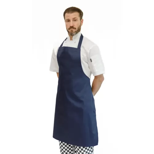 Brigade Navy Polycotton Bib Apron 96x72cm