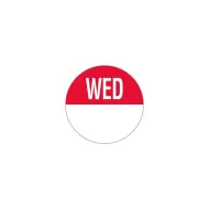 Label Wednesday Permanent Round 19mm