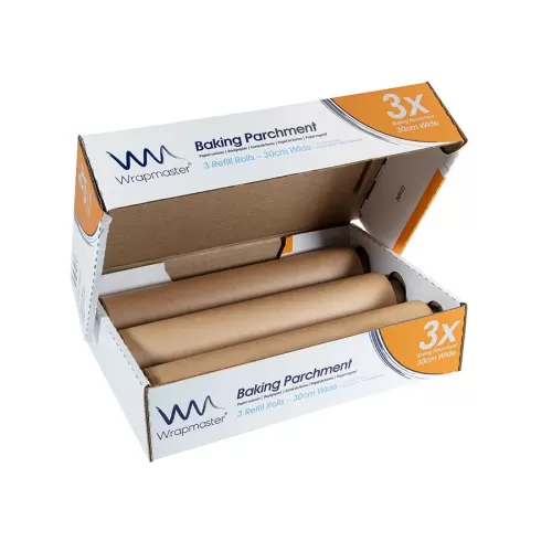 Wrapmaster® Baking Parchment Refill Rolls 30cm x 50m x 3