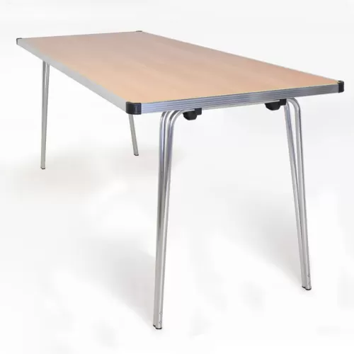 Folding Table 1830 x 685 x 760H - Beech laminated top