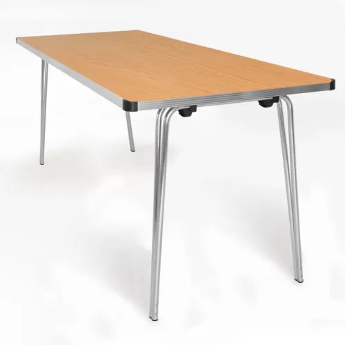 Folding Table 1830 x 685 x 698H - Oak laminated top